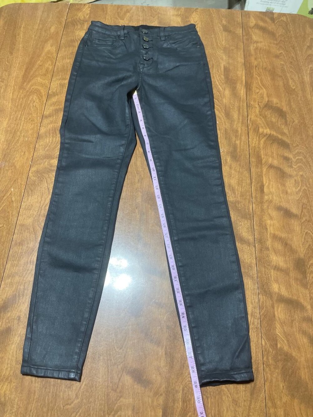 BlankNYC SPARTACUS THE GREAT JONES High Rise Skinny Black Button Fly Jeans 27 - Picture 6 of 12